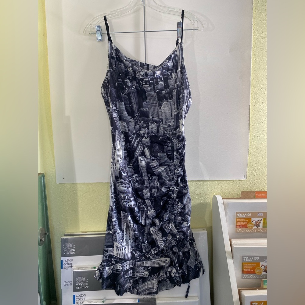 Cider Cityscape Print Dress